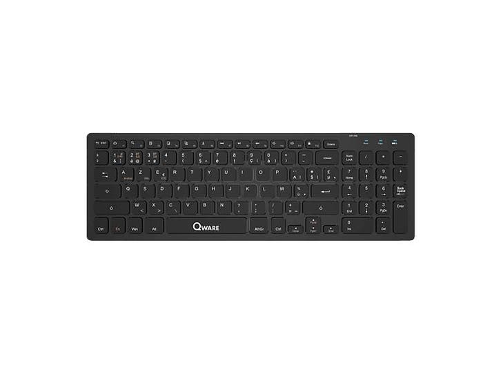 Qware - Draadloos toetsenbord - Azerty - Zwart, Computers en Software, Toetsenborden, Draadloos, Azerty, Nieuw, Verzenden