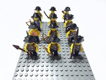 Lego Minifiguur - Pirates, Minifigures - 12 Lego Minifguren,