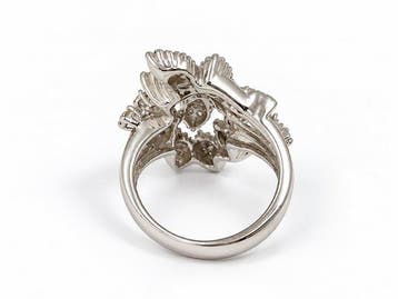 Marika Jewellery - Bague tendance - 18 carats Or blanc -, Bijoux, Sacs & Beauté