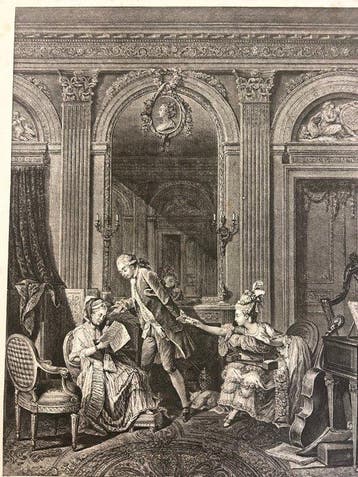Nicolas de Launay (Parigi, 1739 – 1792) - Le Billet Doux (La