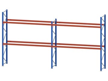 Palletstelling - 3 staanders 3500-4000x1100 -Tot lengte: 7m5, Ophalen of Verzenden