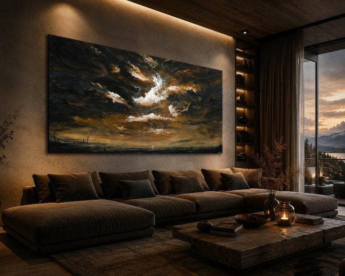 TheArtOfAGhost - Überstrahl (The Wait For Clarity Series), Antiquités & Art, Art | Peinture | Moderne