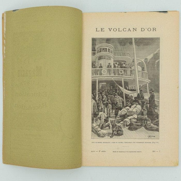 Jules Verne ; George Roux - Magasin illustré d’Éducation et, Antiek en Kunst, Antiek | Boeken en Manuscripten