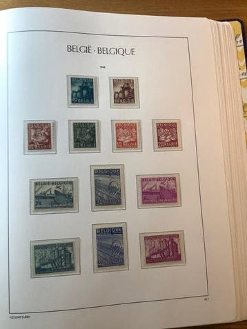 Belgique 1947/1959 - sur les pages du phare - Verzameling
