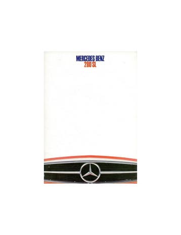1968 MERCEDES BENZ 280 SL BROCHURE NEDERLANDS, Ophalen of Verzenden, Nieuw