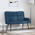 vidaXL Tweedelige Sofa Blauw 115 x 61 x 87 cm Stof, Huis en Inrichting, Verzenden, Nieuw