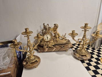 Tafel/bureauklokken - Legering - 1950-1960
