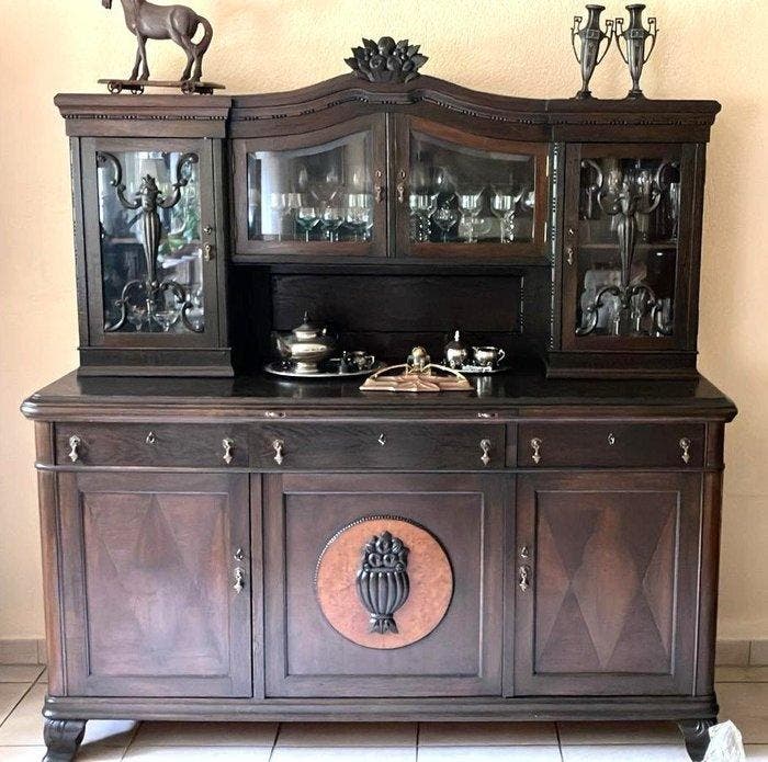 Buffetkast - Hout - Art Deco, Antiek en Kunst, Kunst | Designobjecten