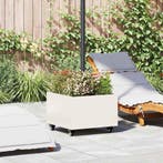 vidaXL Parasolvoet Wit 45 x 45 x 45 cm Staal, Verzenden, Nieuw