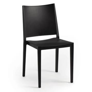 Stoel | Kunststof | Zwart | In-/Outdoor | 450x540x830(h)mm, Zakelijke goederen, Verzenden, Nieuw in verpakking
