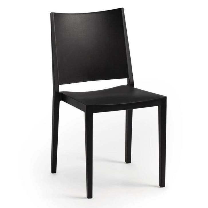 Stoel | Kunststof | Zwart | In-/Outdoor | 450x540x830(h)mm, Zakelijke goederen, Horeca | Keukenapparatuur, Nieuw in verpakking