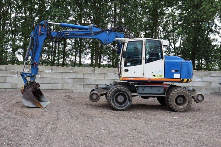 Veiling: Wielgraafmachine Atlas 1404K Diesel 69kW 2007, Zakelijke goederen, Machines en Bouw | Kranen en Graafmachines, Ophalen