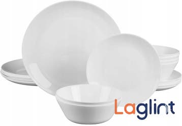 LaGlint 18-delig Servies Wit | -40% Retour Deal | Snel zijn!, Huis en Inrichting, Keuken | Servies, Verzenden, Zo goed als nieuw