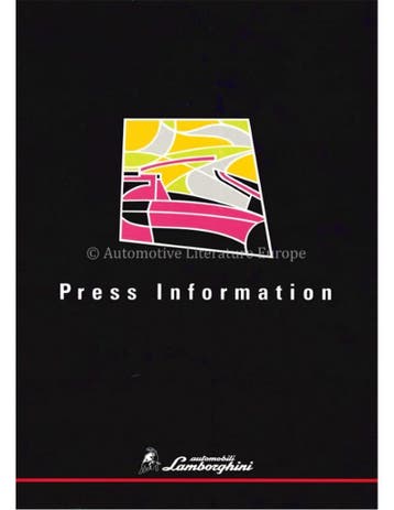 1998 LAMBORGHINI DIABLO PERSMAP, Ophalen of Verzenden, Nieuw