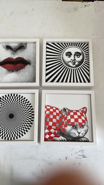Tegel (4) - ceramiche bardelli - Piero Fornasetti -, Antiek en Kunst