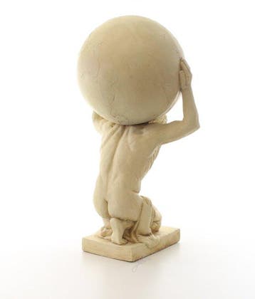 sculptuur, Atlas beeld - 69 cm - MGO