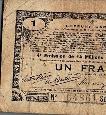 1 Franc France Komitat 59 – Nord-pas-de-calais – Garanti, Verzenden