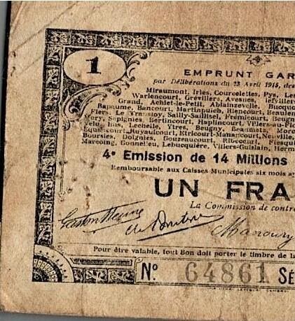 1 Franc France Komitat 59 – Nord-pas-de-calais – Garanti, Postzegels en Munten, Munten | Nederland, Verzenden