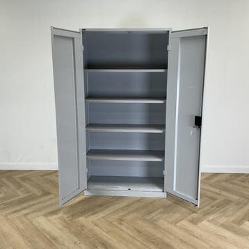 Lista metalen draaideurkast | 4 legborden (hxbxd) 195x100x40, Huis en Inrichting, Kasten | Overige, Gebruikt