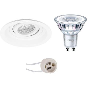 Dimbare 3W LED Spot Set – Kantelbare Ronde Inbouwspot Mat Wi, Verzenden, Nieuw