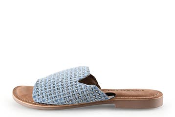 Lazamani Slippers in maat 39 Blauw, Slippers, Lazamani, Zo goed als nieuw, Verzenden