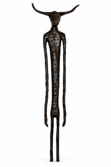 Abdoulaye Derme - sculptuur, Le Minotaure - 83 cm - Brons