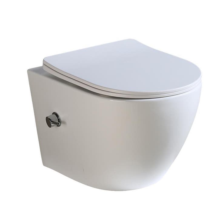 WEBO Bidet Toilet Randloos met Softclose Zitting warm + koud, Bricolage & Construction, Sanitaire, Envoi