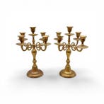Kandelaber - Messing - Een paar kandelaars