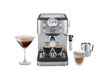 De Longhi -  Semi Automatische Espressomachine Zilver, Verzenden, Nieuw, Gemalen koffie