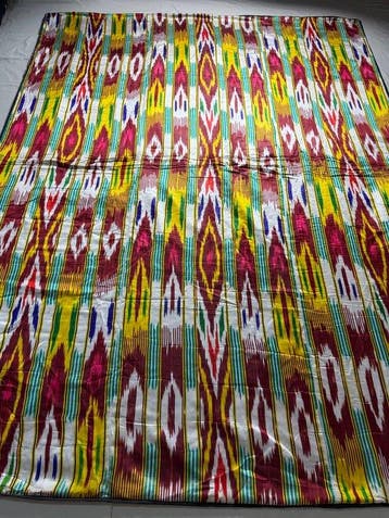 Tapis Suzani - Broderie - 240 cm - 185 cm - fin du XXe