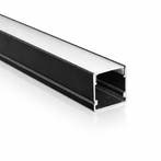 LED Strip Profiel Opbouw | 3 Meter uit één stuk | Zwart | D, Verzenden, Nieuw