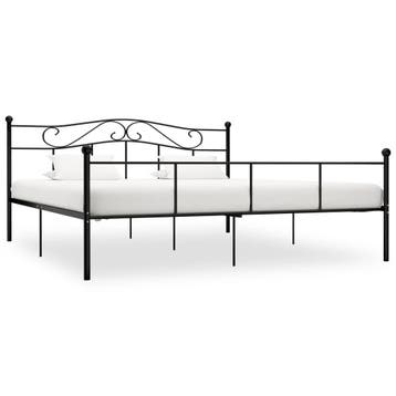 vidaXL Bedframe metaal zwart 200x200 cm, Verzenden