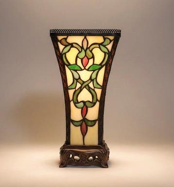 Lampe de table - Tiffany de style Art nouveau - Verre,