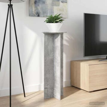 vidaXL Plantenstand 2 st Betongrijs Ø40 x 100 cm Bewerkt, Verzenden, Nieuw