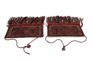 2 x Turkman antiek tapijt Art Deco - Vloerkleed - 70 cm - 30, Nieuw