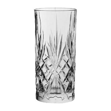 Longdrinkglazen | BALLAD | Kristalglas | 35cl | 12 Stuks, Verzenden