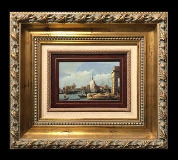 European School (XX) - Ponta della Dogana (After Canaletto)