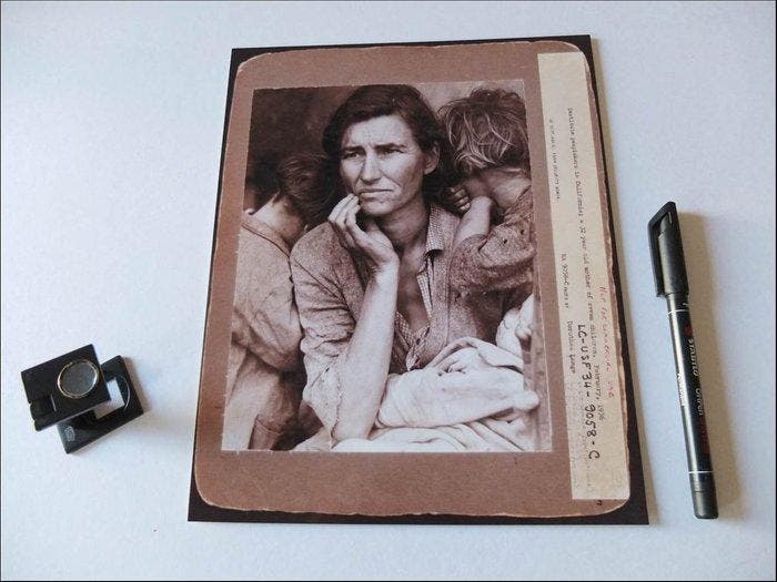 Dorothea Lange (1895–1965) - Migrant Mother, Nipomo,, Antiquités & Art, Art | Objets design