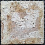 Carreau - Carreau antique avec un lapin assis dans un, Antiquités & Art