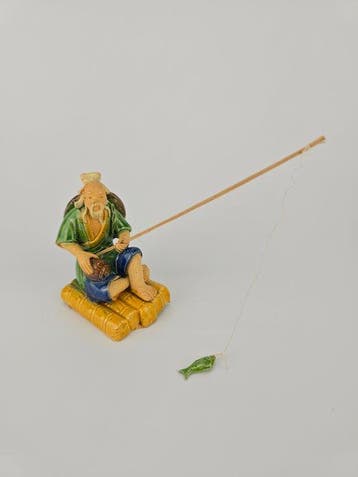 Miniatuur beeldje - Miniature Sancai Mudmen Set (8) -
