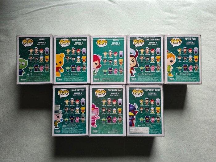 Funko - Funko Pop Peter Pan; Captain Hook; Ariel; Winnie the, Antiek en Kunst, Antiek | Speelgoed