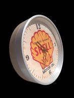 Klok - Metaal - 1970-1980 - Horloge publicitaire - Shell