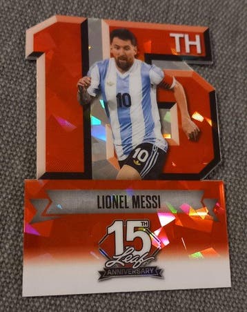 2025 Leaf 15th Anniversary Lionel Messi 1 / 1 Enige, Nieuw