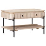 vidaXL Handgemaakte Salontafel Wit 85 x 45 x 50 cm Massief, Verzenden, Nieuw