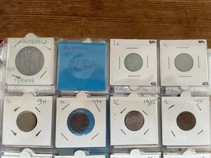 Wereld. Album Wereld incl. zilver (Zonder minimumprijs), Postzegels en Munten, Munten | Europa | Niet-Euromunten