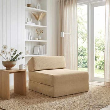 vidaXL Vouwbare Sofa Bed Groen Grijs 60 x 70 x 41 cm Stof, Huis en Inrichting, Verzenden, Nieuw