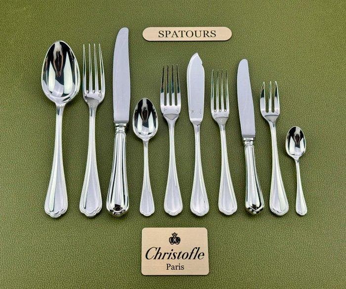 Christofle - Tafelservies voor 12 (126) - Spatours -, Antiek en Kunst, Antiek | Meubels | Tafels