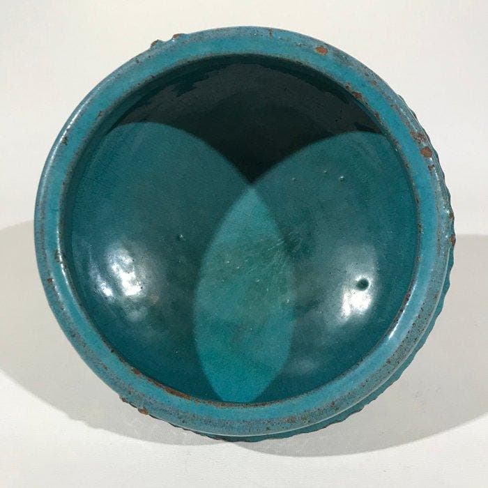 Bol antique chinois émaillé turquoise / Lavabo à pinceaux —, Antiek en Kunst, Antiek | Overige Antiek