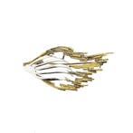 Bicolor gouden broche, Ophalen of Verzenden