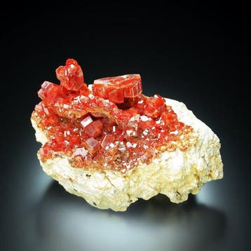 Premium! Skeletale VANADINITE uit Mibladen, MAROKKO Uit